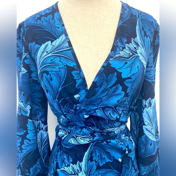 Scanlan Theodore |Brand new without tag Leaf Printed MIDI Dress - Picture 2 of 8